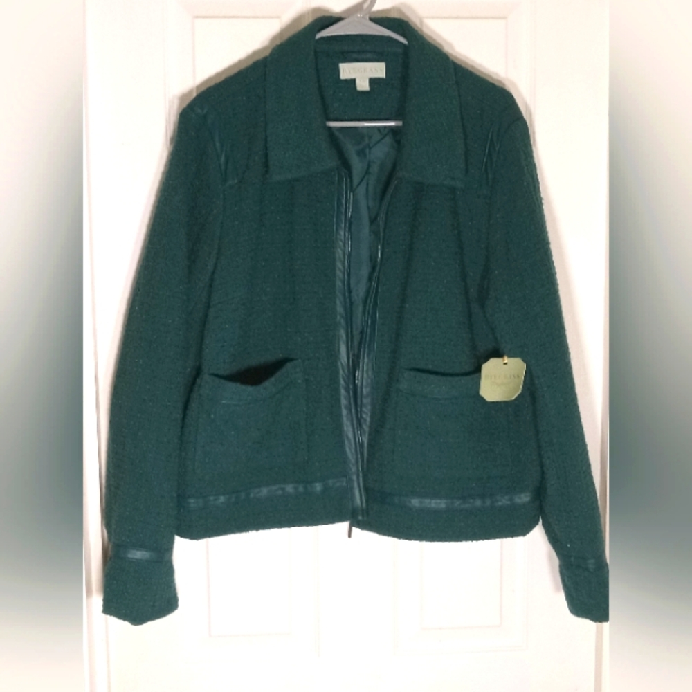 jacket Textured lined Rye Grass